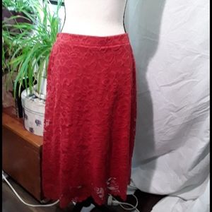 💸Olivia Blu red skirt